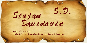 Stojan Davidović vizit kartica